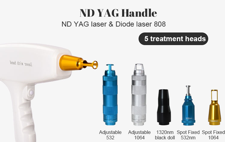 2 In 1 KM Titanium Diode Laser+ND YAG Laser for Hair and Tattoo Removal Machine