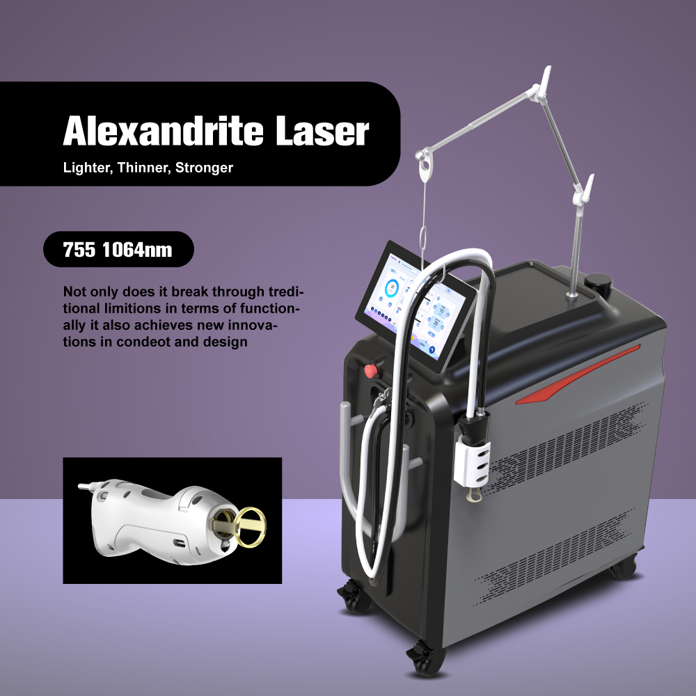 What is the 755nm alexandrite laser long pulse laser hair removal machine? Is it better than the traditional diode laser machine?