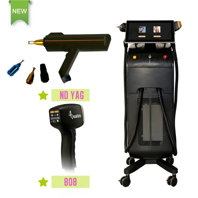 Weifang KM 2 In 1 KM Titanium Diode Laser+ND YAG Laser for Hair and Tattoo Removal Machine