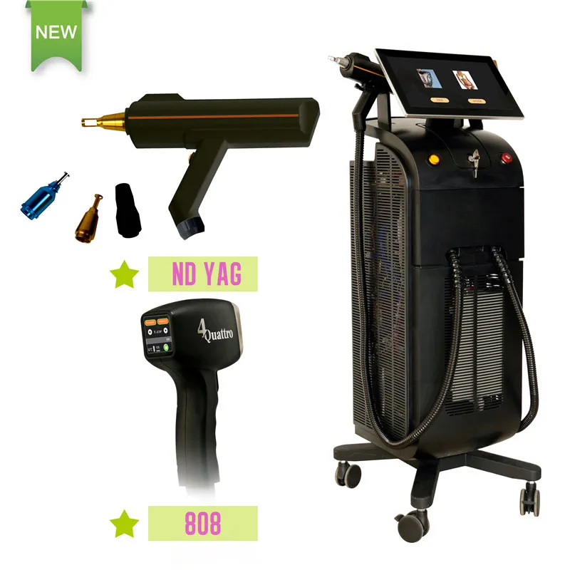 Weifang KM 2 In 1 KM Titanium Diode Laser+ND YAG Laser for Hair and Tattoo Removal Machine