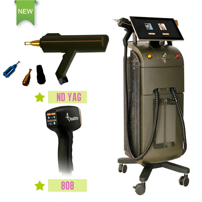 Weifang KM 2 In 1 KM Titanium Diode Laser+ND YAG Laser for Hair and Tattoo Removal Machine