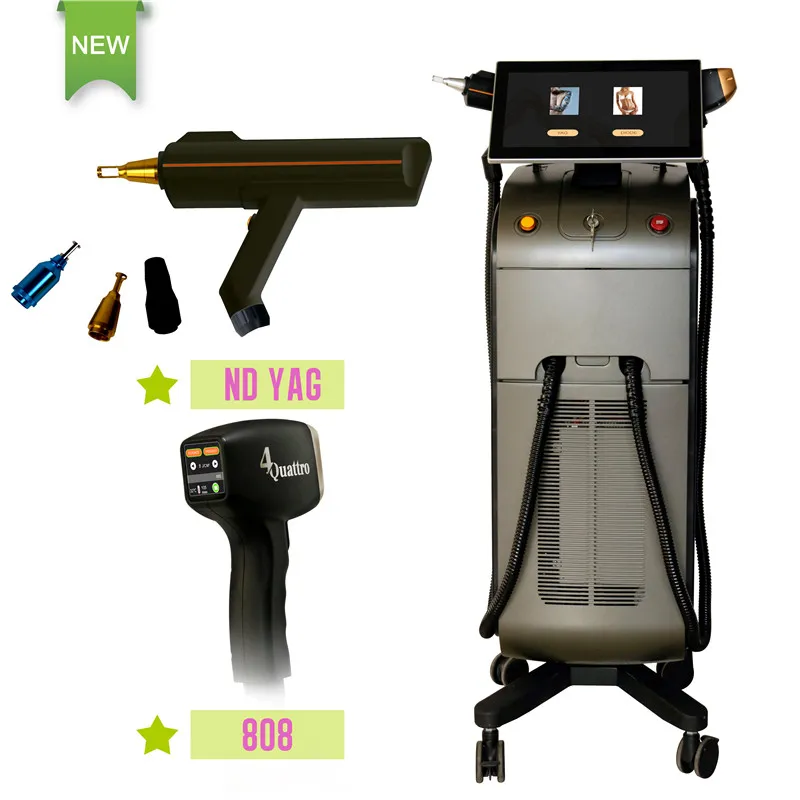 Weifang KM 2 In 1 KM Titanium Diode Laser+ND YAG Laser for Hair and Tattoo Removal Machine