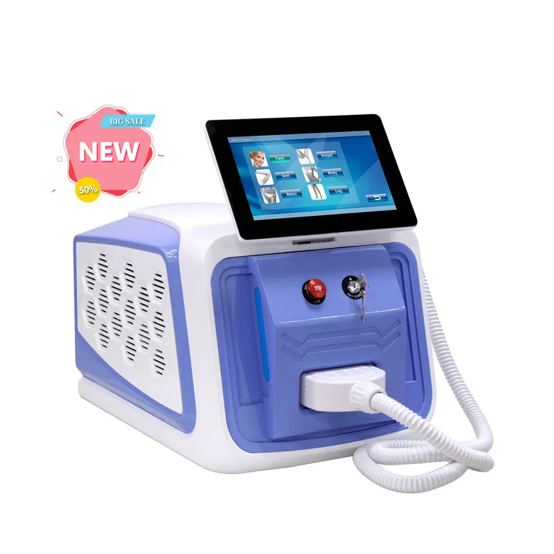 Weifang KM portable 3 wave 755 808 1064nm 1200w diode laser hair removal machine