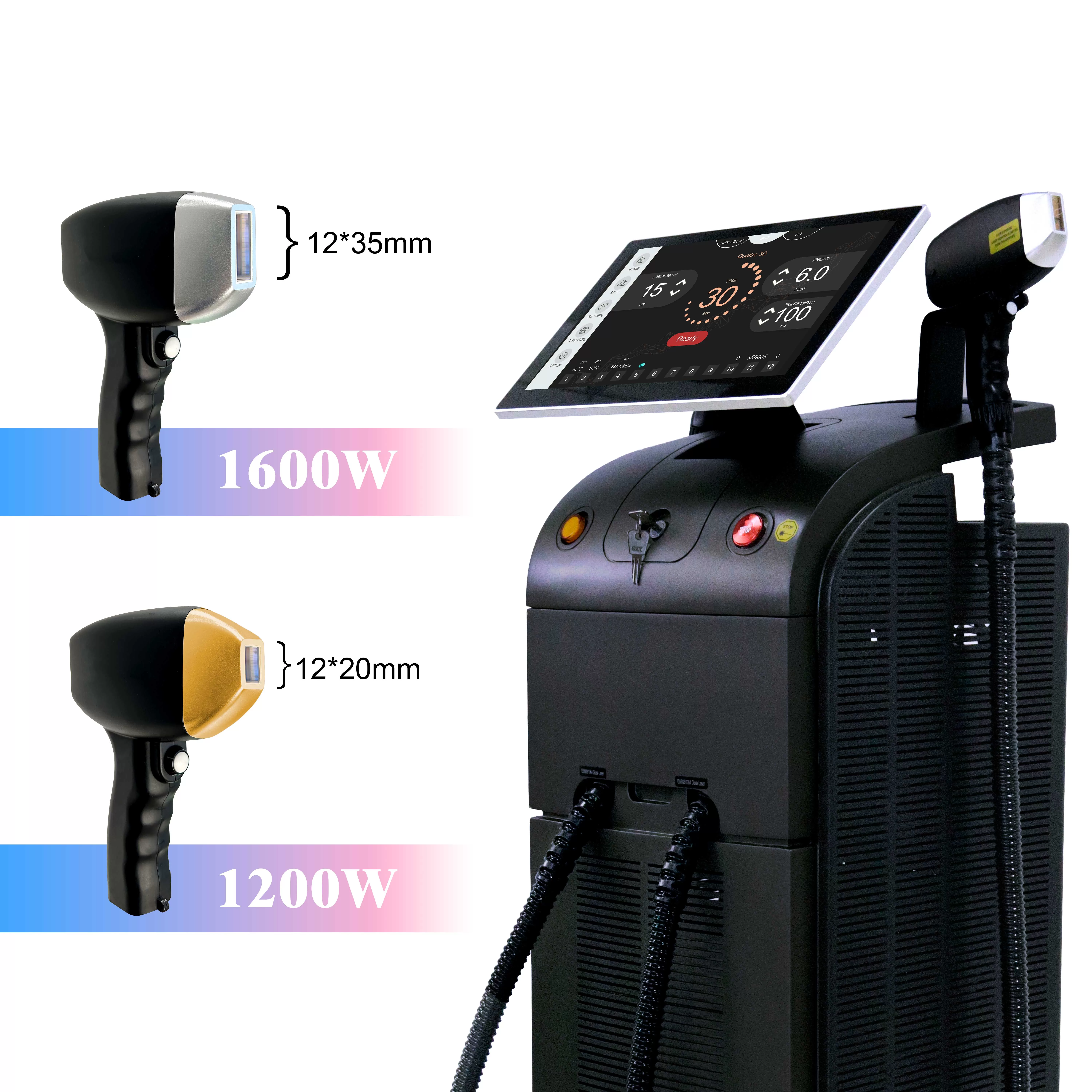 Weifang KM  Newest Ice Platinum Titanium 1600W 1800W 2000W Diode Laser 808 Diode Laser Hair Removal Machine Price