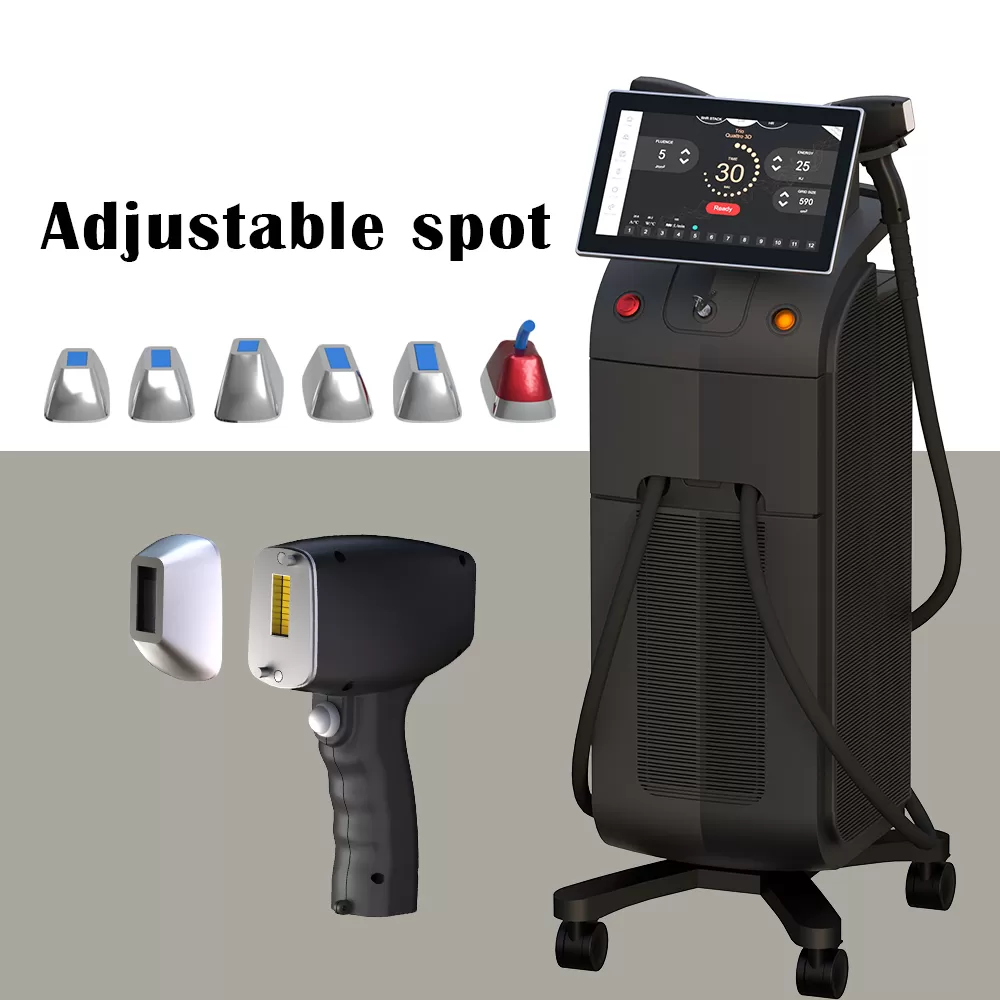 Weifang KM Newest 4K 1000W1200W1600W Triple wave Platinum Titanium/808nm laser diode hair removal/755 8081064 diode laser machine price