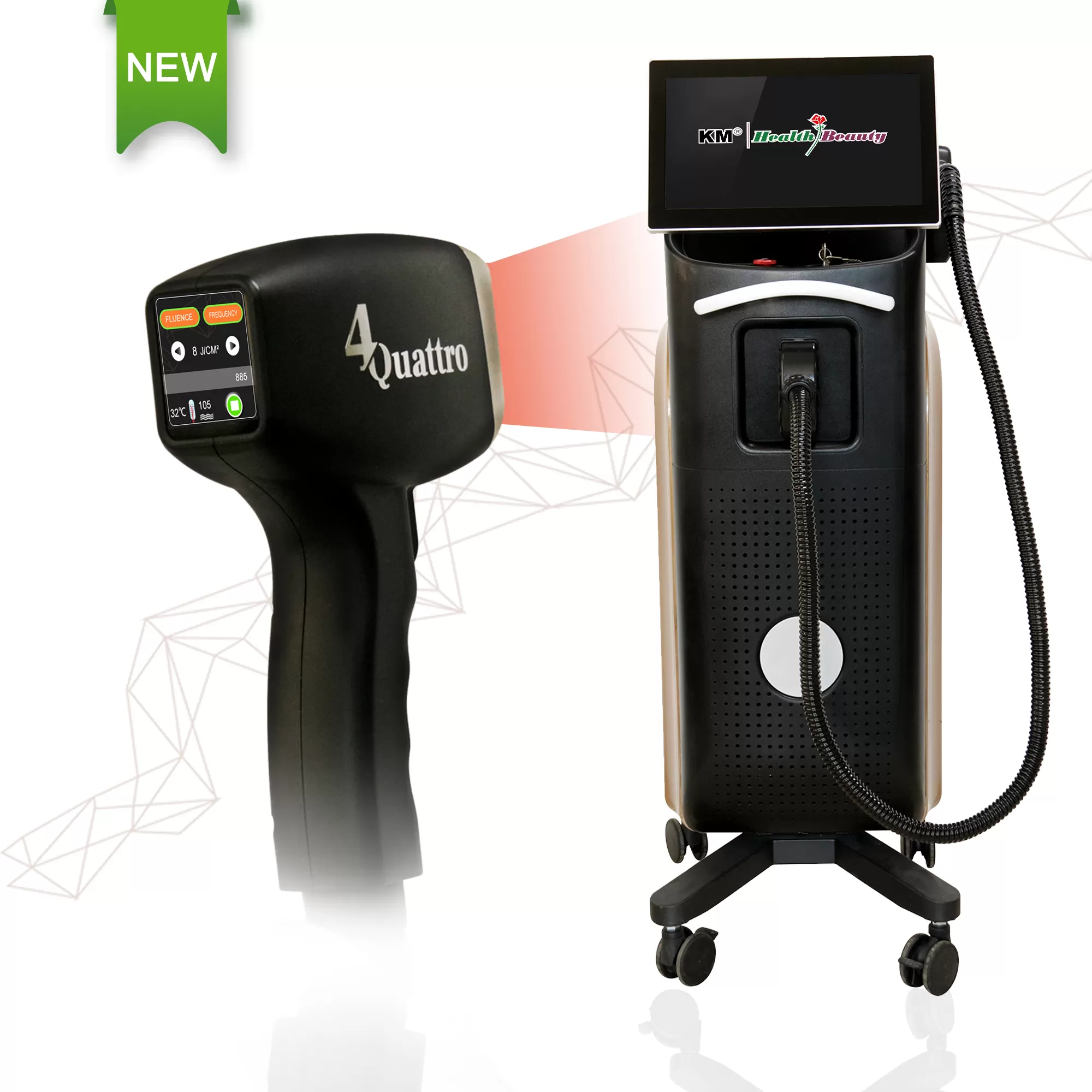 Weifang KM  Newest Ice Platinum Titanium 1600W Diode Laser 808 Diode Laser Hair Removal Machine Price