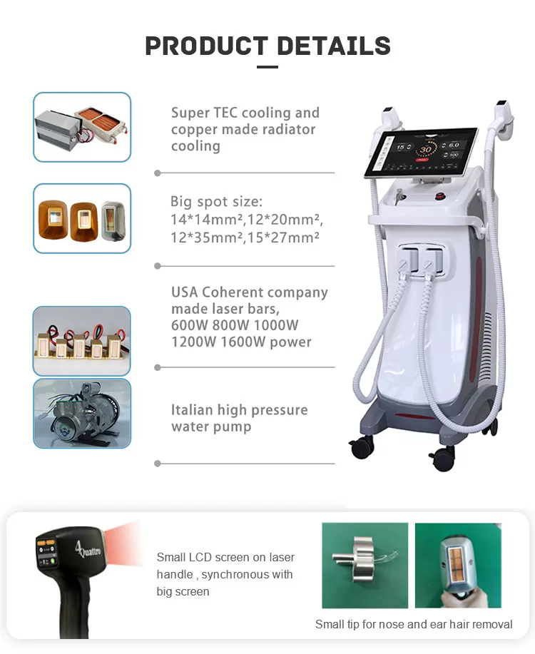 Weifang KM Newest High power Diode Laser 808 nm Ice Platinum Titanium 4 wavelength Diode Laser Hair Removal Lifetime warranty Machine