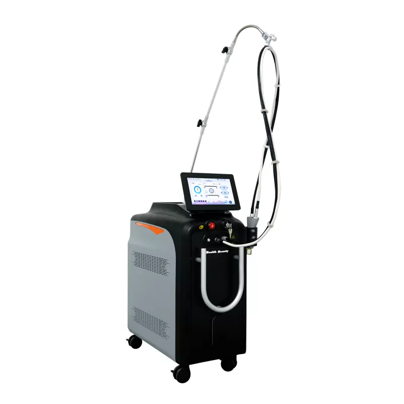 Weifang KM Newest Alexandrite Laser Hair Removal long pulse 1064nm Nd Yag 755nm Alexandrite Alex Laser Hair Removal Machine