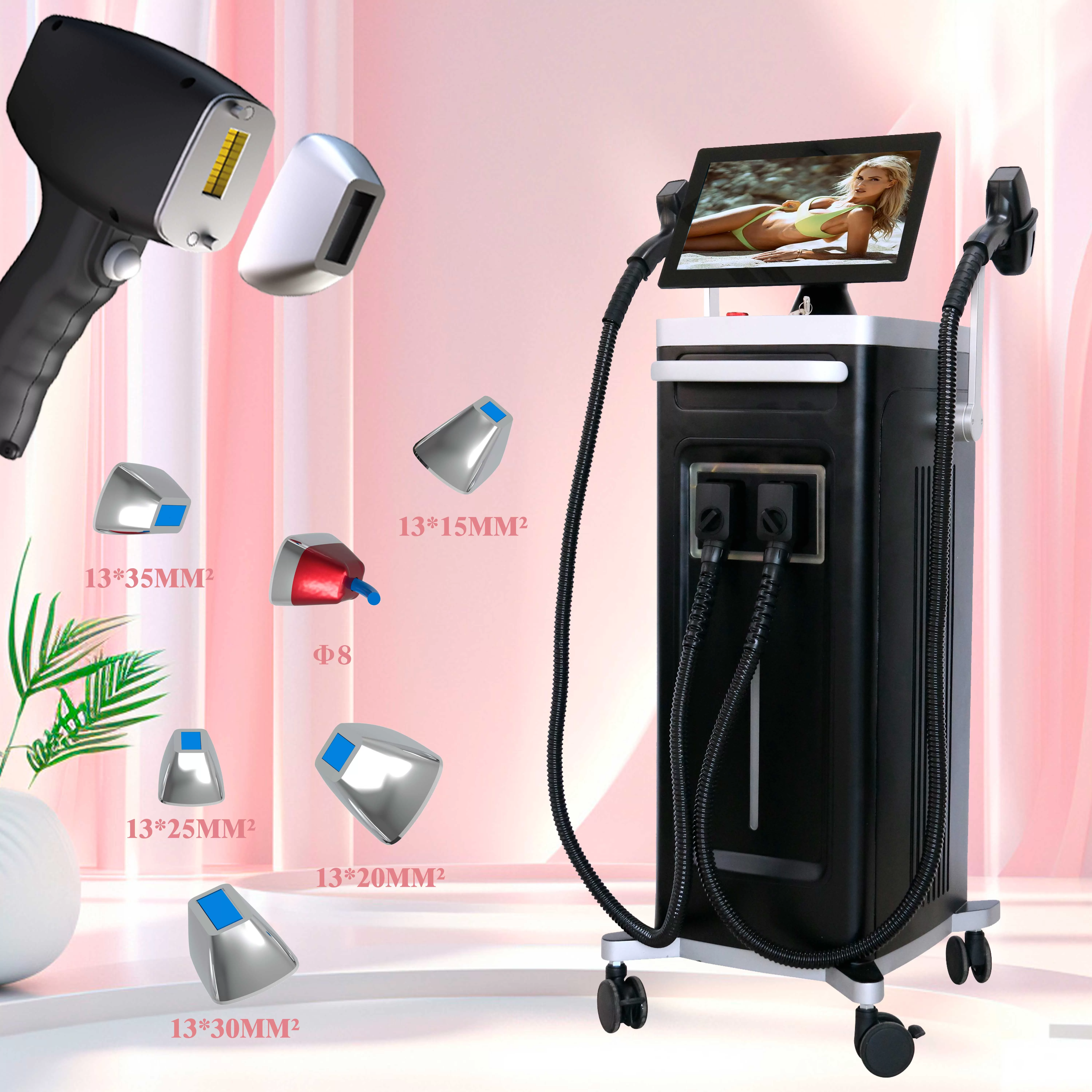 2024 New updated Weifang KM Titanium Pro MAX 1600W 1800W 2400W diode laser hair removal machine price